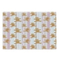 thumbnail image 1 of Gingerbread Man Cutting Board, Pattern with Pastel Colored Striped Backdrop Bakery Xmas Goodies, Decorative Tempered Glass Cutting and Serving Board, Large Size, Multicolor, by Ambesonne, 1 of 1