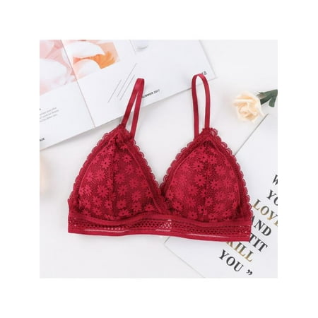 

Women Floral Lace Bralette Padded Breathable Sexy Lace Bra