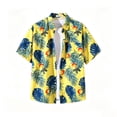 thumbnail image 6 of Bxsruta Men's Hawaiian Shirt Short Sleeve Tropical Floral Print Button Down Casual Lightweight Beach Vacation Shirt, 6 of 6
