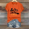 thumbnail image 2 of DondPO Women's T-Shirts Women's "Yes I Can Drive A Stick!" Printed T Shirt Shirts for Women Womens tops Orange S, 2 of 4