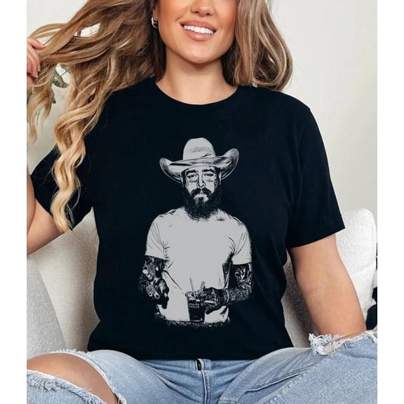 Post Malone, Cowboy Post , Country, Western Graphic, Concert Funny For Men, Women
