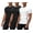 Black/Black/White, variant on DEVOPS 3 Pack Men's Athletic Short Sleeve Compression Shirts (Small, White/White/White)