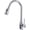 Chrome, variant on Kitchen Faucets Silver Single Handle Pull Out Kitchen Tap Single Hole Handle Swivel 360 Degree Water Mixer Tap
