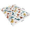 thumbnail image 4 of White Dinosaurs Volcanoes Names Pattern Blanket,Comfortable Soft Lamb Wool Throw Blanket,All Season,Warm Lightweight Blankets for Sofa Bed Couch Living Room Chair,60"x80", 4 of 4
