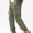 Army Green, variant on hoksml Men's Outdoor Hiking Pants Casual Loose Lightweight Ripstop Cargo Pants Solid Color Multi Pockets High Waist Bind Work Trousers Summer Clearance