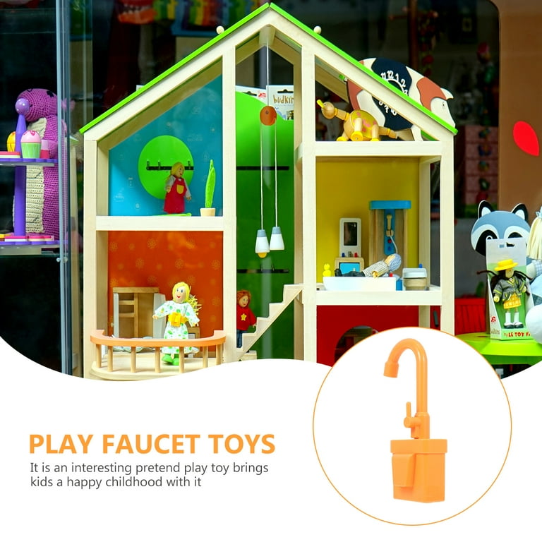 Dishwasher Toy Fitting Artificial Faucet Toy Fake Water Faucet Kids Plaything