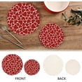 thumbnail image 4 of GZHJMY Cute Love Heart Trivet Pot Holder, Round Woven Potholders Set 2PCS-Braided - Coasters - Table Mats 58 for Kitchen Pans Bowl Teapot, 4 of 7