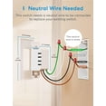 thumbnail image 2 of Interruptor de luz inteligente Meross MSS510 WiFi, paquete de 2 unidades, Apple Home, 2 of 9