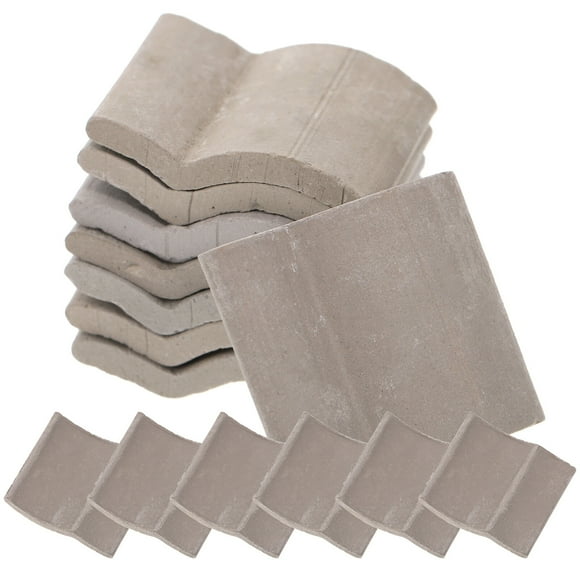 EeaseMX 60 piezas de miniazulejos de mesa de arena hechos a mano para decorar paisajes.