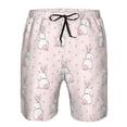thumbnail image 3 of Logiee Rabbit Print Mens Swim Trunks Quick Dry Board Shorts,Breathable Hawaii Beach Shorts Swimwear Bathing Suits-XX-Large, 3 of 6