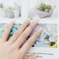 thumbnail image 5 of Apuakthei Nude Square French Press on Nails Short, Uñas acrílicas blancas y negras Press on, 5 of 5
