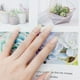 thumbnail image 5 of Uñas francesas cuadradas Apuakthei Nude, cortas, negras y blancas, con prensa acrílica, 5 of 5