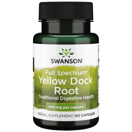 Swanson Full Spectrum Yellow Dock Root 400 mg 60 Capsules