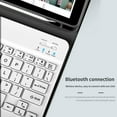 thumbnail image 2 of Timoom IPad 10.2" Keyboard Case iPad 8th Generation (2020) / iPad 7th Generation (2019) 10.2" Inch Keyboard Case with Pencil Holder Soft TPU Back Cover, Wireless Bluetooth Keyboard 10.2" inch case, 2 of 8