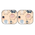thumbnail image 3 of Uemuo Cute Ink Drawn Elephants Printed 2 PCS Car Windshield Sun Shade, Auto Sun Heat and UV Rays Blocker, Foldable Automotive Front Window Sunshade Protector, 3 of 7