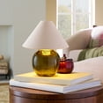 thumbnail image 2 of Better Homes & Gardens 8.5" Green Glass Rechargeable LED Portable Lamp with Dimmable Touch Sensor, 2 of 8