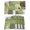 Green, variant on Purple Abstract Placemats Set of 4, Modern Mottled Art Oil Painting Placemats for Dining Table, Place Mats for Kitchen Tabletop, Waterproof Wipeable Dining Table Mats Set