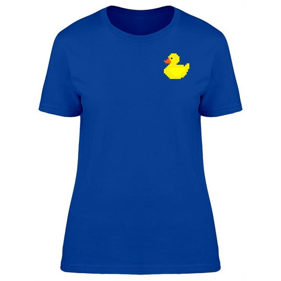 Cute Duck Pixel Art T-Shirt Women -Image by Shutterstock, Female Large