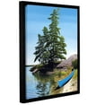 thumbnail image 2 of ArtWall Ken Kirsh "Canoe on Georgian Bay 1" Gallery-Wrapped Floater-Framed Canvas, 2 of 2