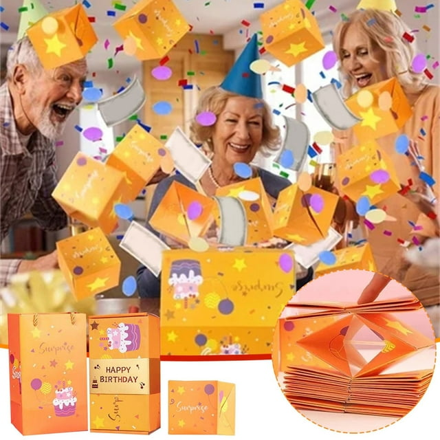 QTOCIO Birthday Surprise Box Gift Box Creating Surprising Gift Bouncing Romantic Gift Box
