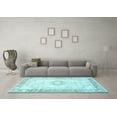 thumbnail image 3 of Ahgly Company Indoor Rectangle Persian Light Blue Traditional Area Rugs, 5' x 8', 3 of 4