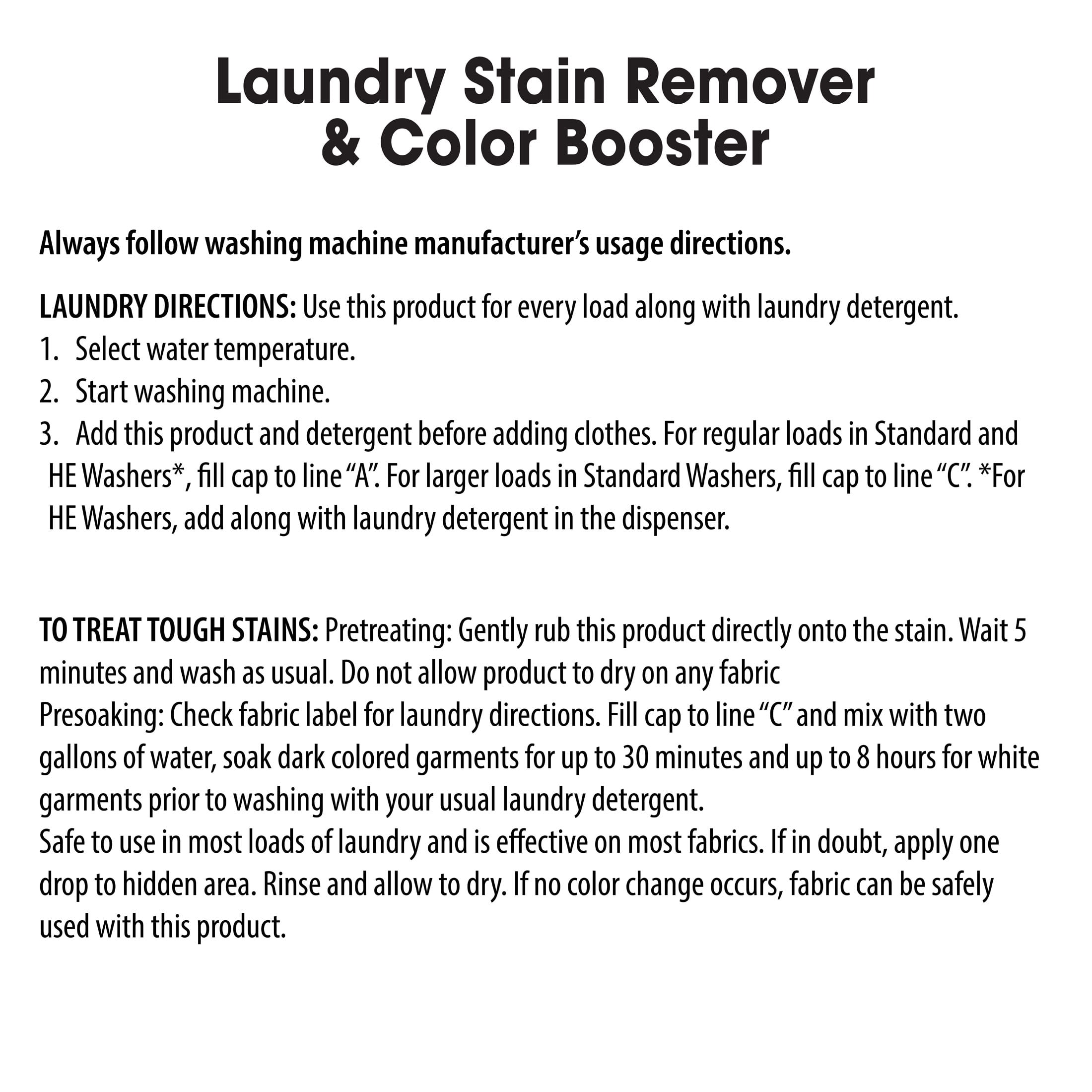 Great Value Laundry Stain Remover & Color Booster, 88 oz Free