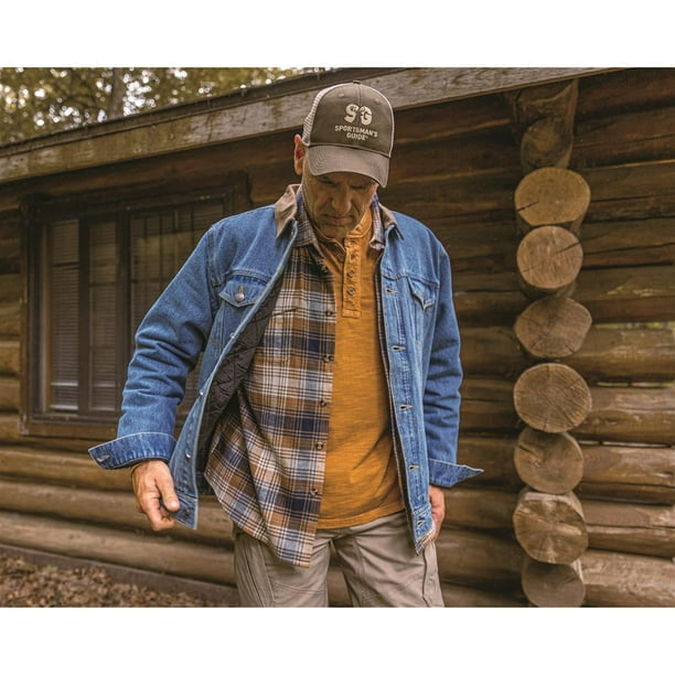 Guide Gear Quilt-Lined Denim Jacket Medium Stonewash 3XL