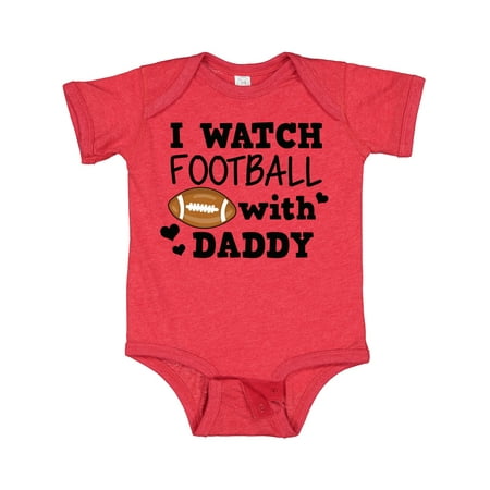 

Inktastic I Watch Football with My Daddy Gift Baby Boy or Baby Girl Bodysuit