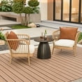 thumbnail image 3 of Fsbecl Round Metal Indoor Patio End Table, Black, 3 of 9