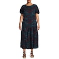 thumbnail image 2 of Terra and Sky Women's Plus Size Tiered Maxi Dress, 2 of 5
