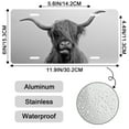 thumbnail image 2 of Smoaffly License Plate,Highland Cow Decorative Car Front,Metal Car Plate,License Plate,Vanity Tag,Aluminum Noverlty License Plate for Men/Women/Boy/Girls Car 6×12 Inch, 2 of 5