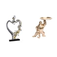 thumbnail image 1 of Figura Y Estatua De Pareja Besándose Con Bandeja, Adorno De Escritorio Coleccionable Para Dormitorio, Boda, Estantería, Armario, Decoración Del Hogar, Escultura De Resina, Obras De Arte Para, 1 of 8