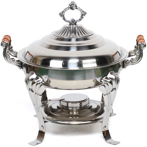 TFCFL Classic Chafing Dish Half Round Stainless Steel Buffet Chafer