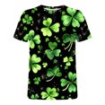 thumbnail image 3 of Mens Camisetas Casual Impreso Cuello Redondo Suéter, Deportes Camisetas Hombres Manga Corta Gimnasio Superior, 3 of 8