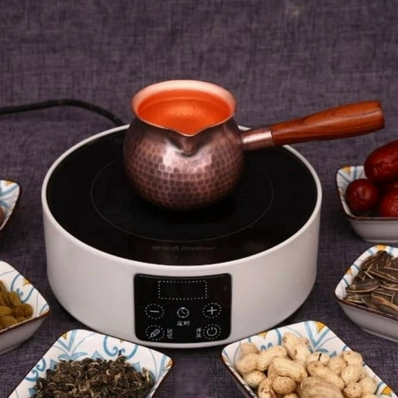 Copper Teapot Tea Infuser Thickened Teapot Gift for Tea Lovers Coffee Pot Hammered Teapot Suitable for Home Use 300 Ml,1 copper teapot
