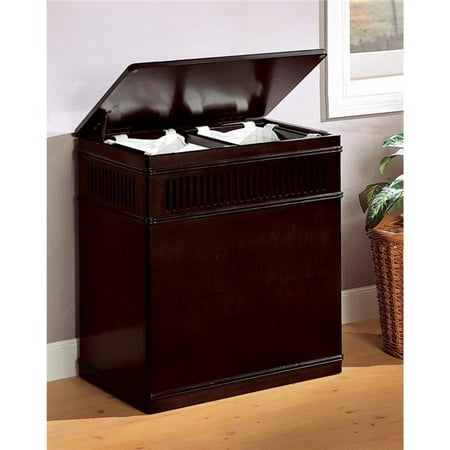 Benzara Bm159236 Brown Wood Laundry Hamper With Removable Canvas Liner Bags Walmart Canada
