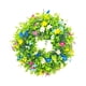 thumbnail image 2 of Corona de primavera para , corona de verano, corona de flores artificial guirnalda de guirnaldas hojas flores para festival, 2 of 8