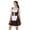 Black, variant on Women Octoberfest Dirndl Dress Traditional German Festival Performance Clothes