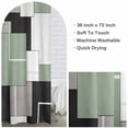 thumbnail image 5 of Geometric Shower Curtain Geometric Waterproof Shower Curtain Set Minimalism Shower Curtain Liner with Hooks Machine Washable Modern Decorative Polyester Cloth Shower Curtains for Bathroom, 5 of 5