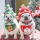 thumbnail image 2 of Christmas Pet Cute Hat Bib Accessories Set, Santa Claus Decoration Kit, Warm Decoration Suitable For Small Dogs And Cat Festival Supplies, 2 of 5