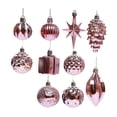 thumbnail image 4 of Juego de 10 bolas decorativas navideñas Macarena Rosa, 4 of 8