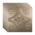 thumbnail image 1 of FASÄDE Traditional Style/Pattern 5 Decorative Vinyl 2ft x 2ft Lay in Ceiling Panel in Brushed Nickel (5 Pack), 1 of 4