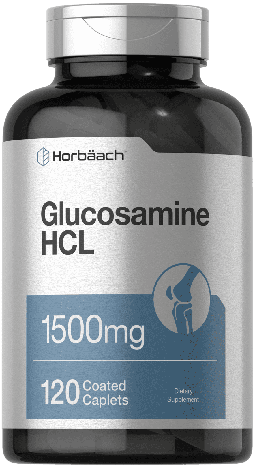 Glucosamine HCl 1500mg 120 Caplets by Horbaach