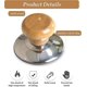 thumbnail image 5 of Wooden Lid Handle Knob, Universal Replacement Knobs, Lid Knobs, Kitchen Utensil Replacement Universal Knobs, for Most Pot Lid Replacement, 4 Pieces, 5 of 5