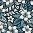 thumbnail image 6 of PIKWEEK Navy Blue Hawaiian Table Cloth - Round Table Cover for Home Decoration White, 6 of 8