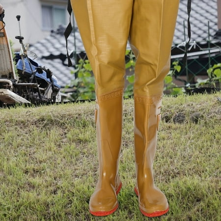 HEMOTON Fishing Waders for Men with Boots Duck Hunting and Women Orange