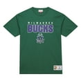 thumbnail image 2 of Men's Mitchell & Ness  Green Milwaukee Bucks Hardwood Classics Throw It Back Premium T-Shirt, 2 of 5