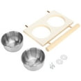 thumbnail image 2 of Bird Feeding Dish, Stainless Steel Cage Accessories For Eatting Fruit Vegetable Skewer, 2 of 8