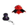 thumbnail image 2 of Aoznliie Dog Clothes, Halloween Pet Cloak with Hat for Party Apparel, 11x4 inch Adjustable Costume Set for Cats Dogs, Red, 2 of 6