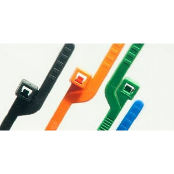 6" 30lb Yellow EZ-Off Tote Ties 1000/Bag Part #EZ6-30-4M